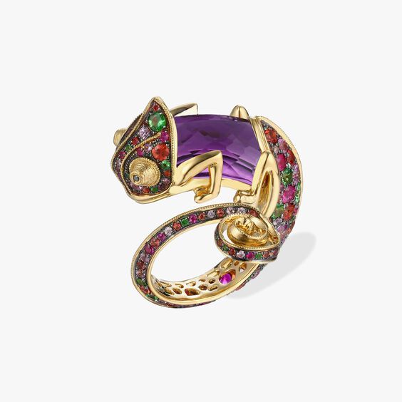 18ct Gold Interchangeable Sapphire Chameleon Ring